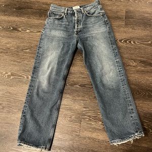 Agolde 90’s Mid-Rise Loose Cropped Jeans